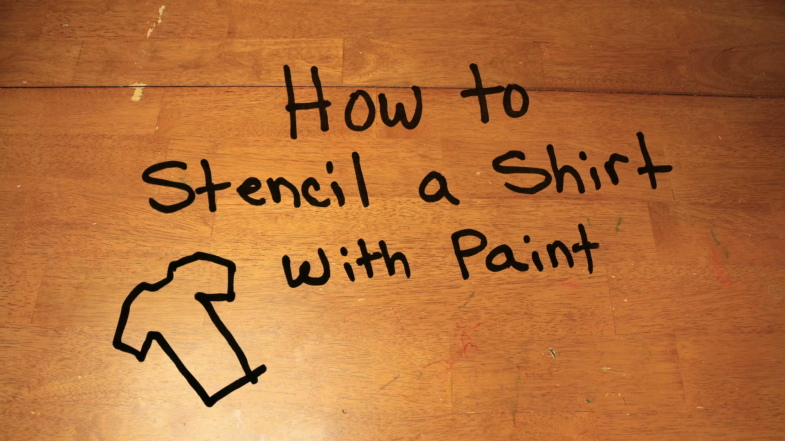 How to Stencil a Shirt with Paint